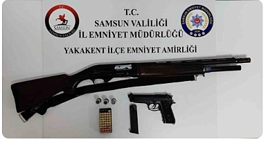 YAKAKENT'TE RUHSATSIZ SİLAH ELE GEÇİRİLDİ