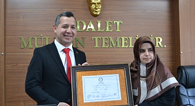 ALAÇAM BELEDİYE BAŞKANI RAMAZAN ÖZDEMİR, MAZBATASINI ALDI