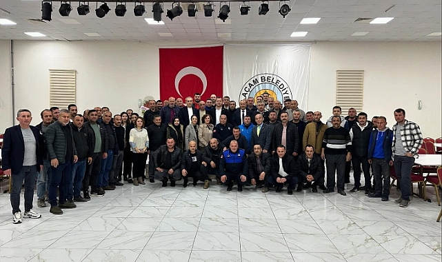BAŞKAN ÖZDEMİR BELEDİYE PERSONELİ İLE İFTARDA BİR ARAYA GELDİ