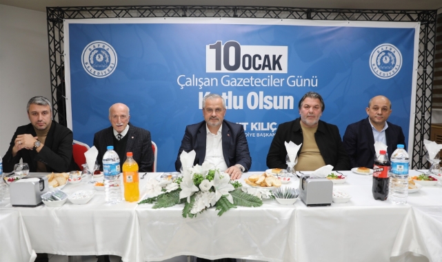 BAŞKAN KILIÇ BASIN MENSUPLARIYLA BİR ARAYA GELDİ