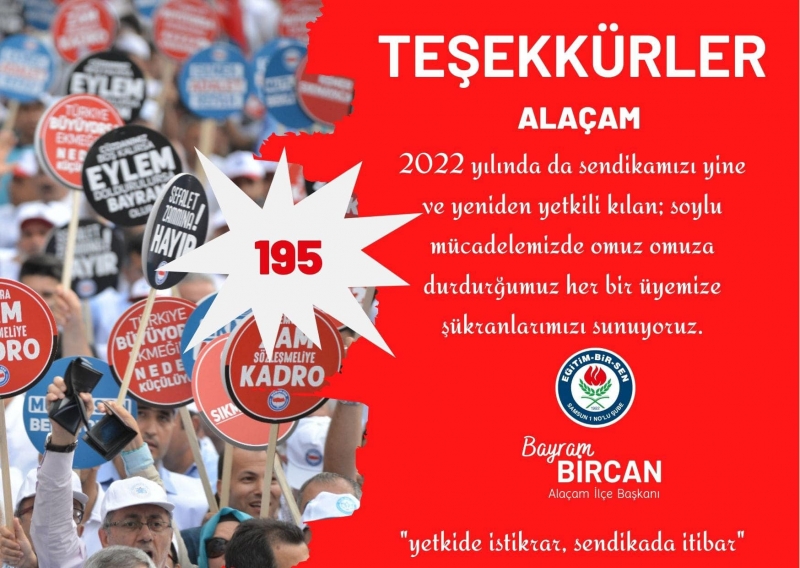 ALAÇAM'DA YETKİ EĞİTİM -BİR-SEN'DE