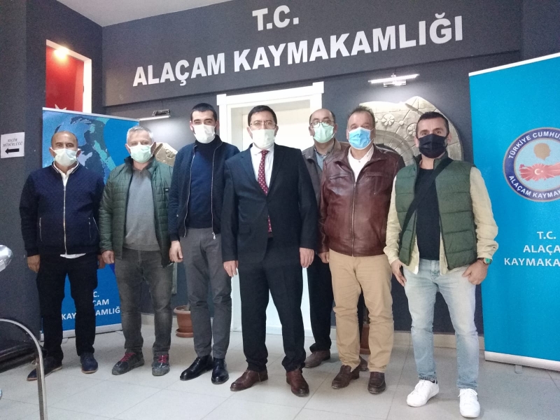 ALAÇAMSPOR KULÜBÜ'NDEN KAYMAKAM ZAMAN'A ZİYARET