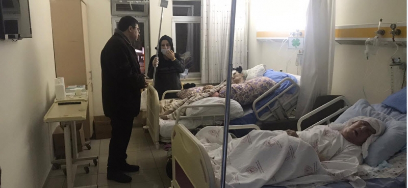KAYMAKAM ZAMAN YILBAŞI GECESİ HASTANE VE EMNİYET'İ ZİYARET ETTİ